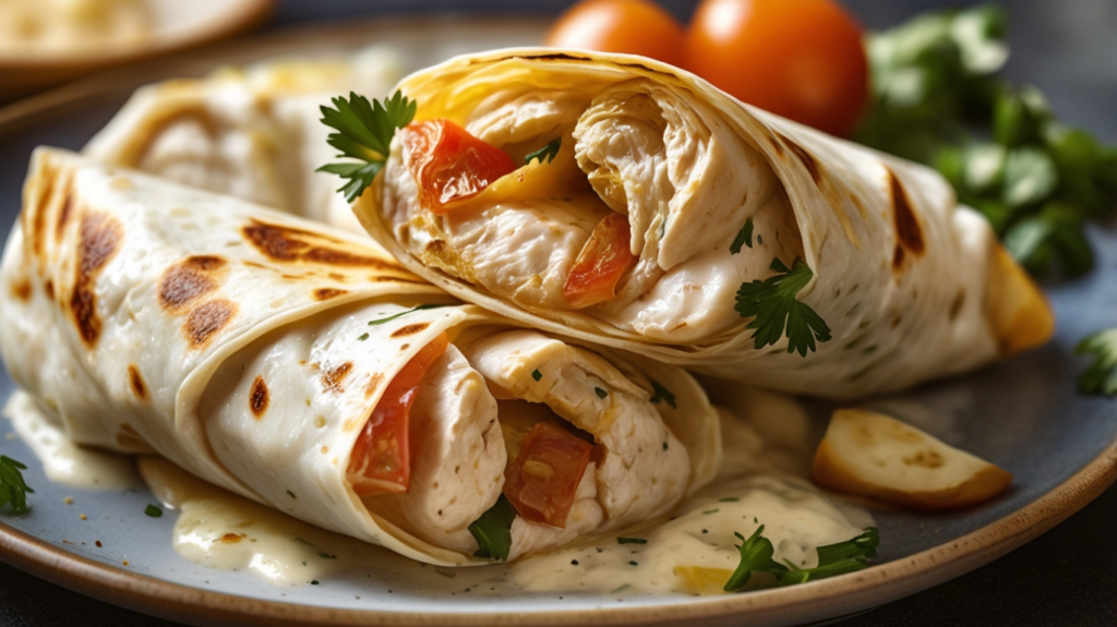 Creamy Chicken Wraps