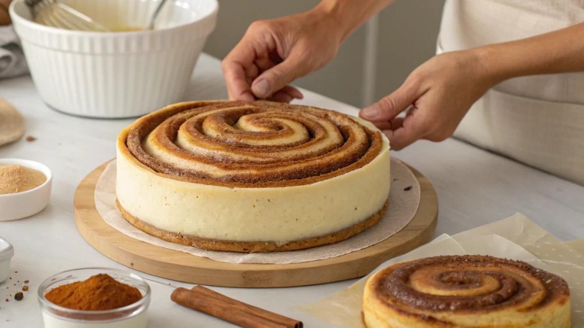 Cinnamon Roll Cheesecake