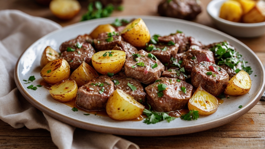 Garlic Butter Steak & Potatoes Skillet