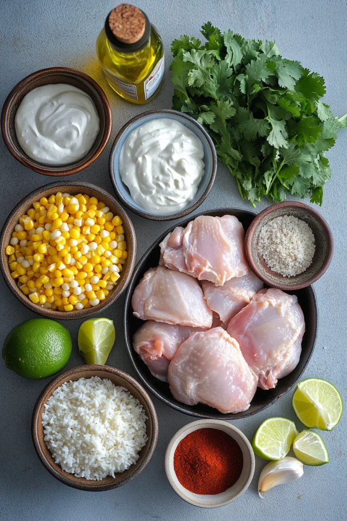 Street Corn Chicken Rice Bowl